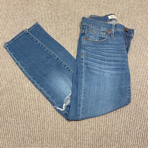Madewell 9” High-Rise Skinny Crop Jeans in Delmar Wash: Eco Edition (24) - Picture 6 of 12